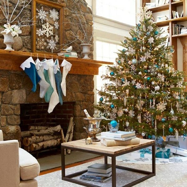 wohnzimmer-weihnachtlich-dekorieren-81 Díszítő nappali karácsonyra
