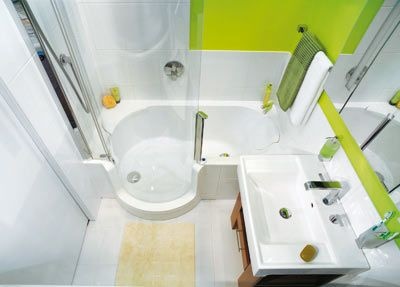 dusche-und-badewanne-in-kleinem-bad-37_11 Zuhanyzó és kád kis fürdőszoba