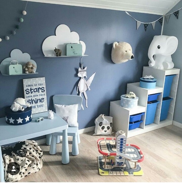 Gyermekszoba dekoráció kék