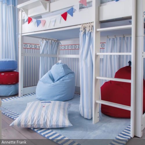kinderzimmer-mit-hochbett-gestalten-91_14 Tervezés gyermekszoba tetőtéri ágy