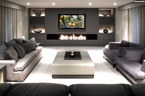 modern-eingerichtete-wohnzimmer-70 Modern bútorozott nappali
