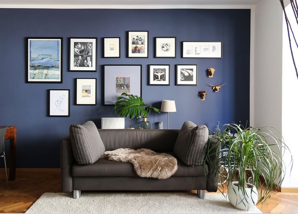 blaue-wandfarbe-wohnzimmer-60_10 Kék fal színes nappali