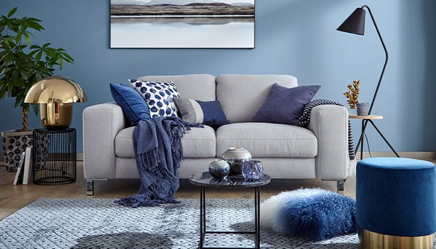 blaue-wandfarbe-wohnzimmer-60_13 Kék fal színes nappali