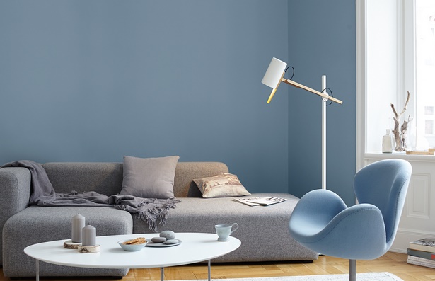 blaue-wandfarbe-wohnzimmer-60_2 Kék fal színes nappali