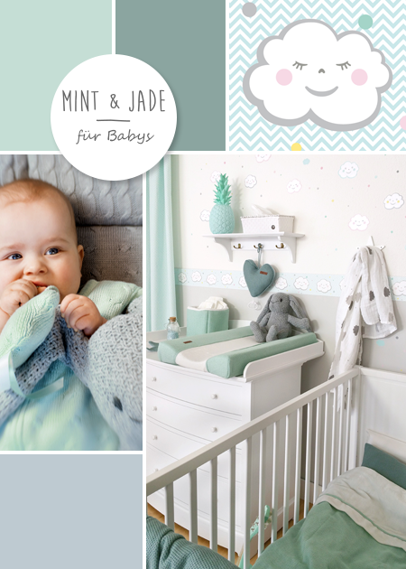 deko-babyzimmer-mint-30 Dekoráció baba szoba menta