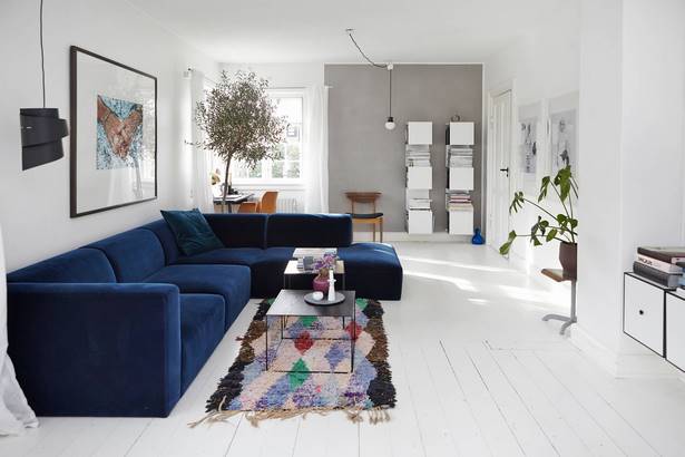 farbgestaltung-wohnzimmer-grau-91 Színes design nappali szürke