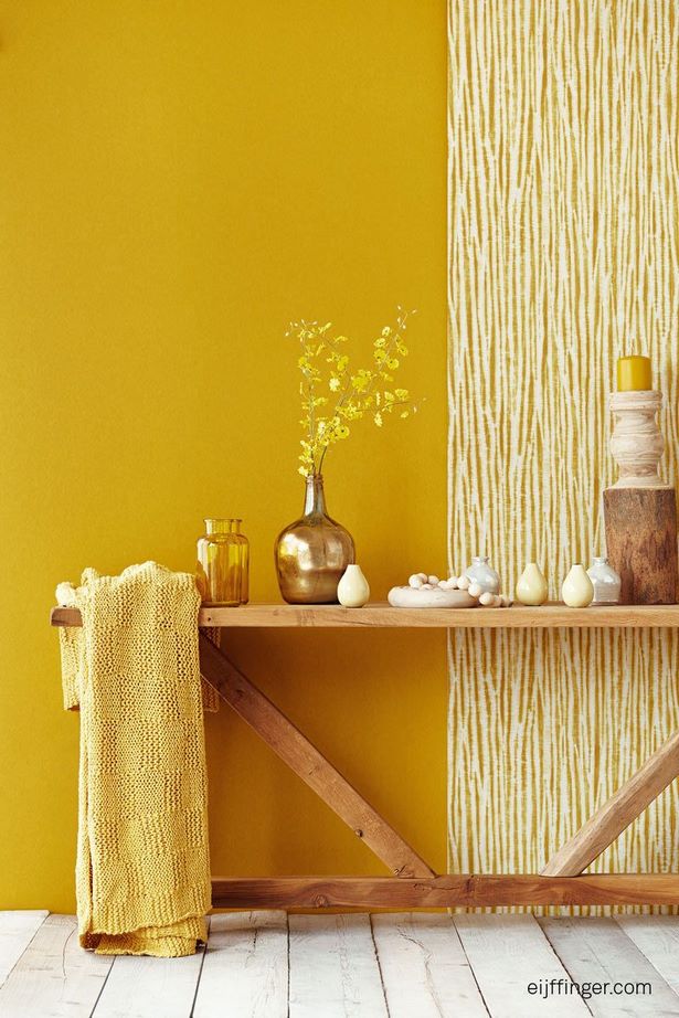 gelbe-wandfarbe-wohnzimmer-50_16 Sárga fal színes nappali
