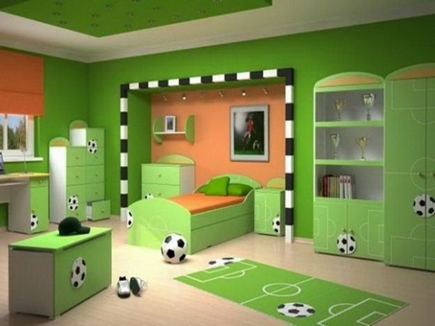 kinderzimmer-gestalten-fussball-45 Gyermek szoba design futball