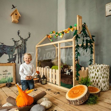 kinderzimmer-wald-deko-55 Gyermekszoba erdei dekoráció