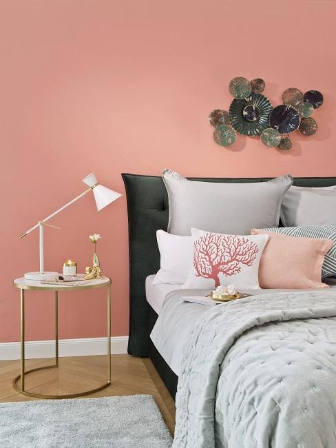 wandfarbe-schlafzimmer-braune-mobel-75_11 Fal színes hálószoba barna bútorok