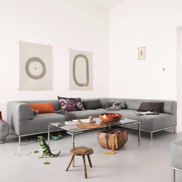 wandfarbe-wohnzimmer-graues-sofa-71_7 Fal színes nappali szürke kanapé