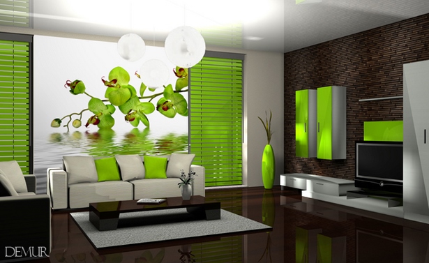 wohnzimmer-tapete-grun-79_14 Nappali tapéta zöld