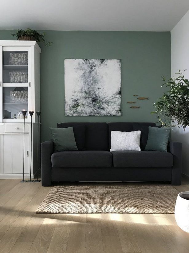 wohnzimmer-wandfarbe-grun-44_11 Nappali fal színe zöld