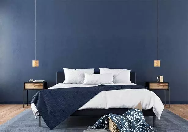 farbgestaltung-schlafzimmer-blau-28_16-8 Hálószoba szín design Kék