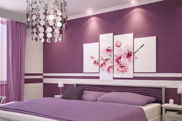 schlafzimmer-flieder-streichen-55_7-18 Hálószoba lila festék