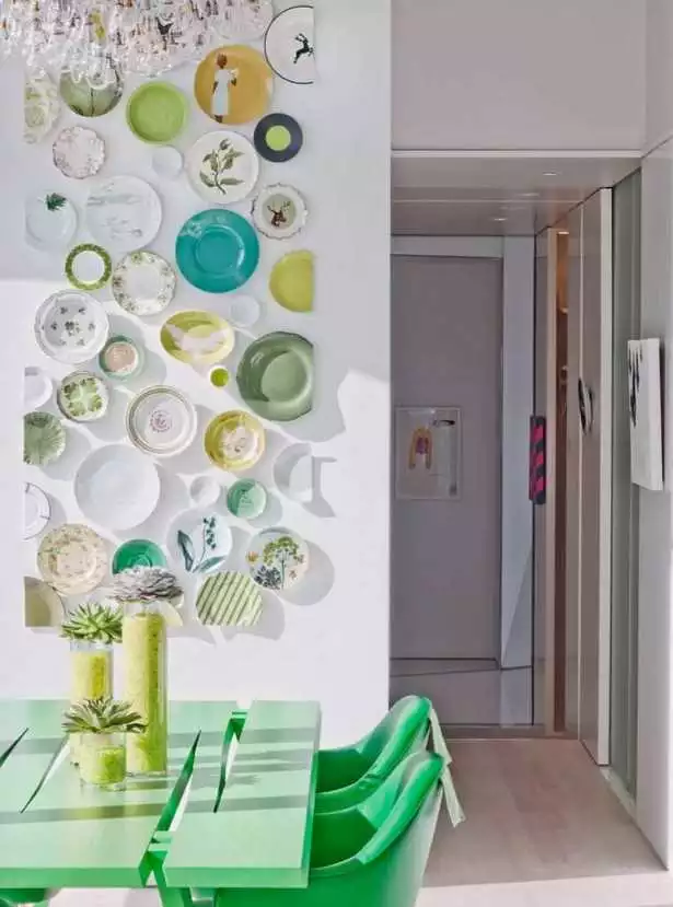 wanddekoration-ideen-mit-farbe-27-1 Fali dekorációs ötletek színes