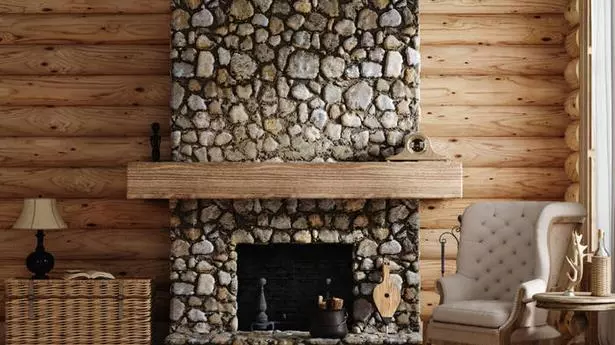 wandgestaltung-mit-steinen-im-wohnzimmer-44_14-6 Fal design kövekkel a nappaliban
