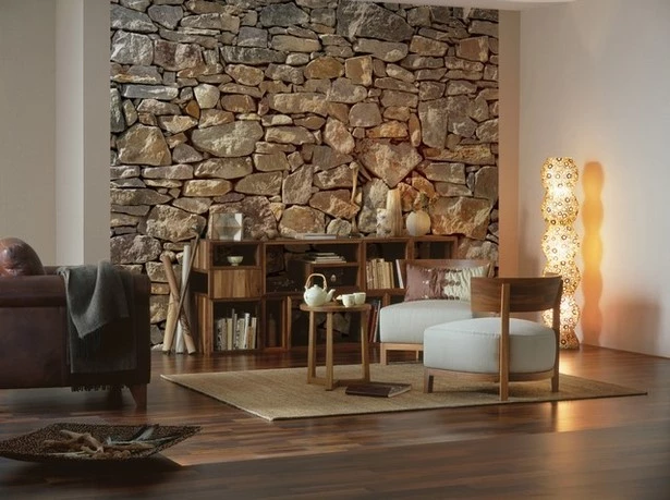 wandgestaltung-mit-steinen-im-wohnzimmer-44_16-8 Fal design kövekkel a nappaliban