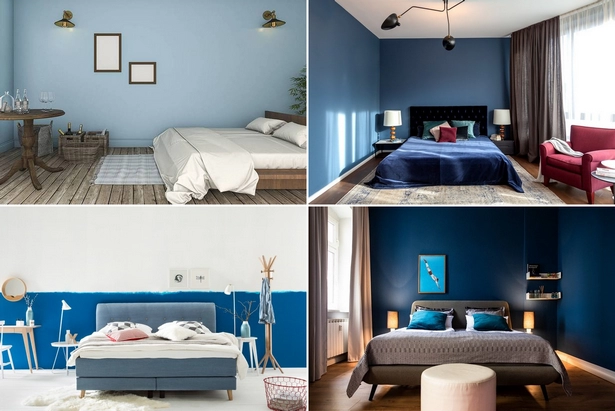 Hálószoba szín design Kék