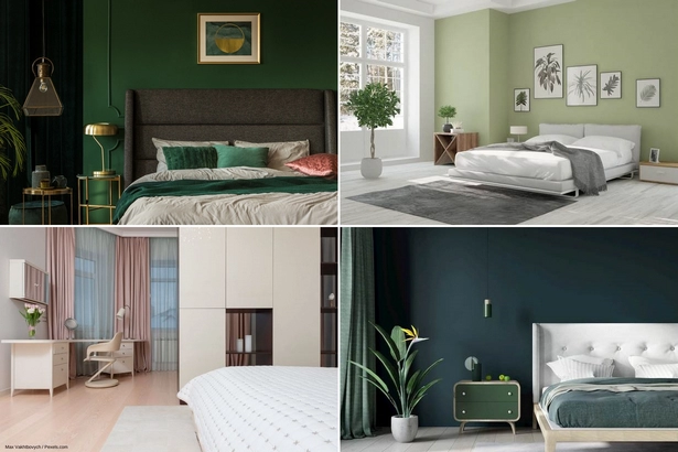 farbgestaltung-schlafzimmer-grun-001 A hálószoba zöld színű kialakítása