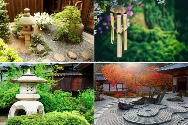 Japán dekoráció a kertben
