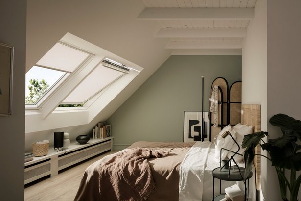 farbe-fur-schlafzimmer-mit-schrage-37_17 Színes hálószoba ferde