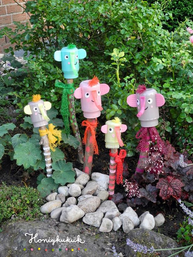 Készítsen saját kerti dekorációt gyerekekkel