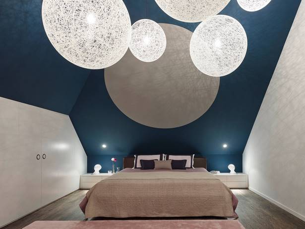 schlafzimmer-dachschrage-farblich-gestalten-76_2 Tervezzen egy hálószobát egy lejtős tetővel
