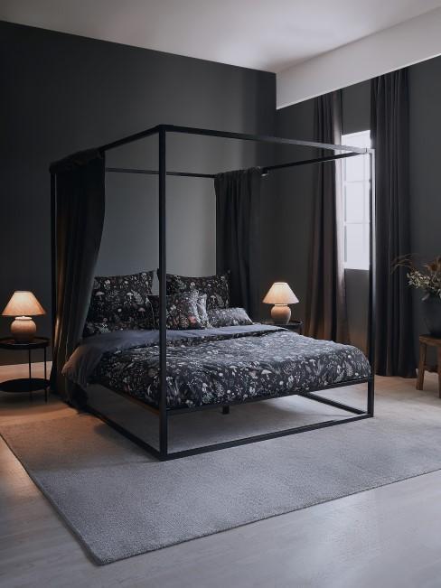 schlafzimmer-schwarzes-bett-welche-wandfarbe-84_2 Hálószoba fekete ágy milyen falszín