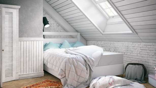 schlafzimmer-unter-dachschrage-gestalten-67_10 Hálószoba tervezése lejtős tető alatt
