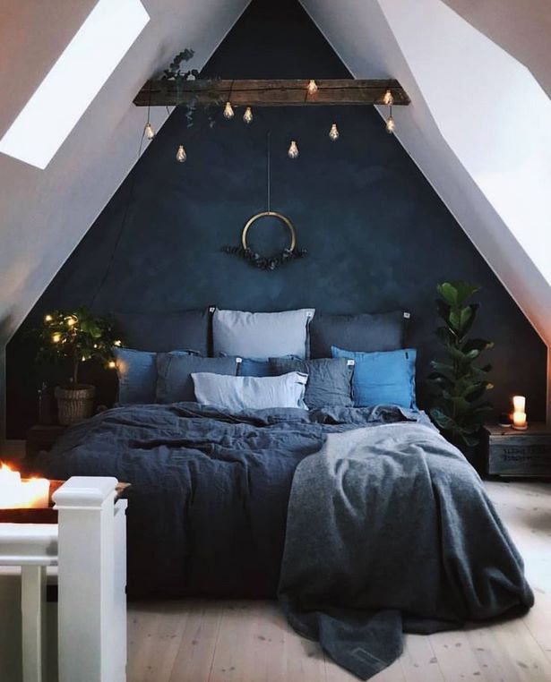 schlafzimmer-unter-dachschrage-gestalten-67_8 Hálószoba tervezése lejtős tető alatt