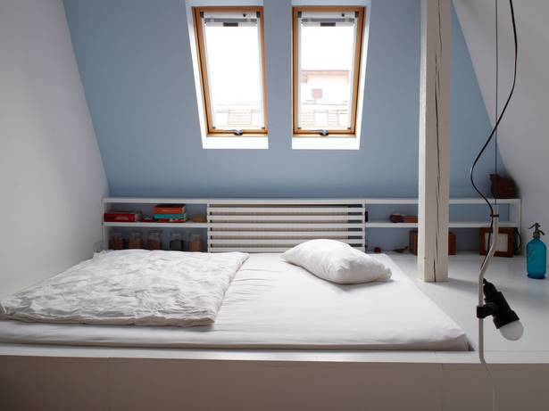 schlafzimmer-unter-dachschrage-gestalten-67_9 Hálószoba tervezése lejtős tető alatt