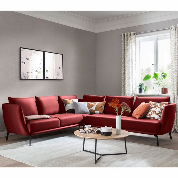 wohnzimmer-einrichten-mit-rotem-sofa-68_3 Nappali berendezése piros kanapéval
