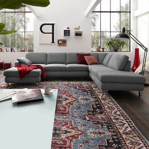 wohnzimmer-einrichten-mit-rotem-sofa-68_7 Nappali berendezése piros kanapéval