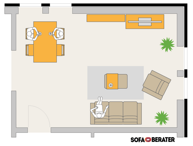 wohnzimmer-mobel-richtig-stellen-69 Elhelyezés nappali bútorok jobb