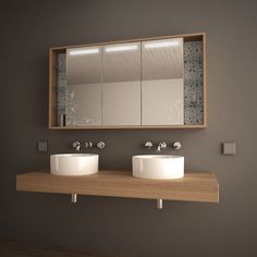 badezimmer-spiegelschrank-holz-36_14 Fürdőszoba tükör szekrény fa
