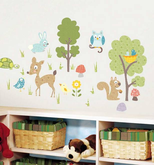 kinderzimmer-deko-waldtiere-77_6 Gyermekszoba dekoráció erdei állatok