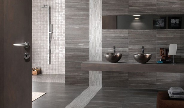 Modern fürdőszoba csempe szürke
