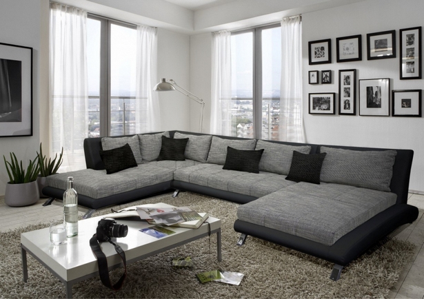 wohnzimmer-ideen-braune-couch-60_19 Nappali ötletek Barna Kanapé