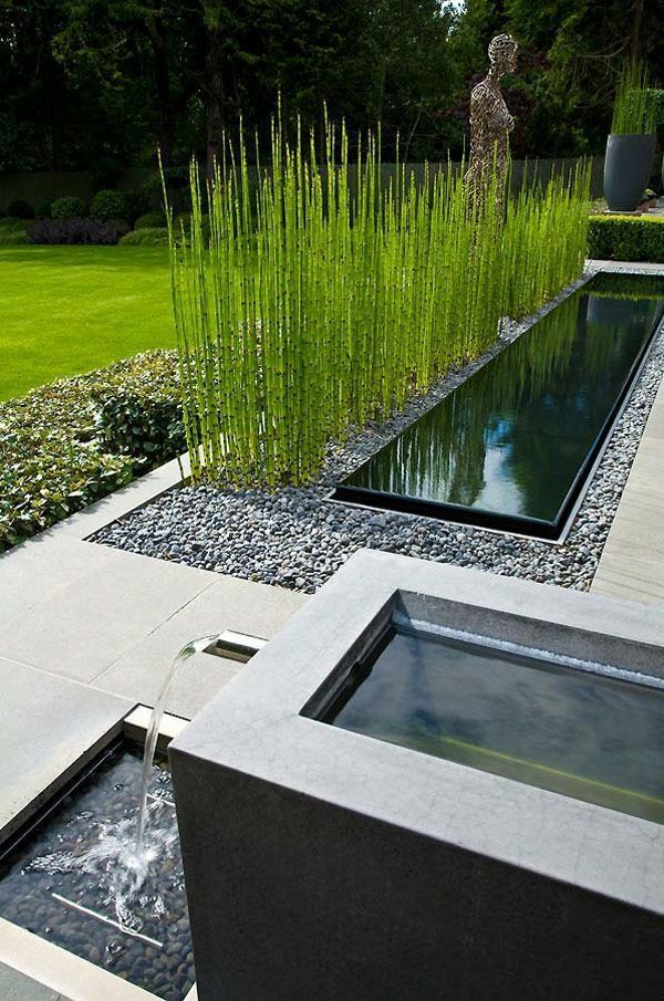 gartengestaltung-modern-mit-wasser-92 Kerti design modern vízzel