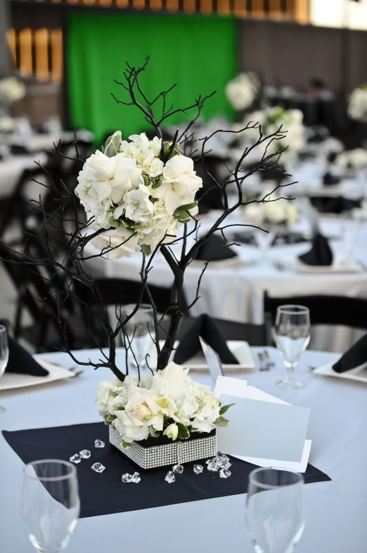 tischdeko-schwarz-weiss-ideen-21_7 Asztali dekoráció fekete fehér ötletek