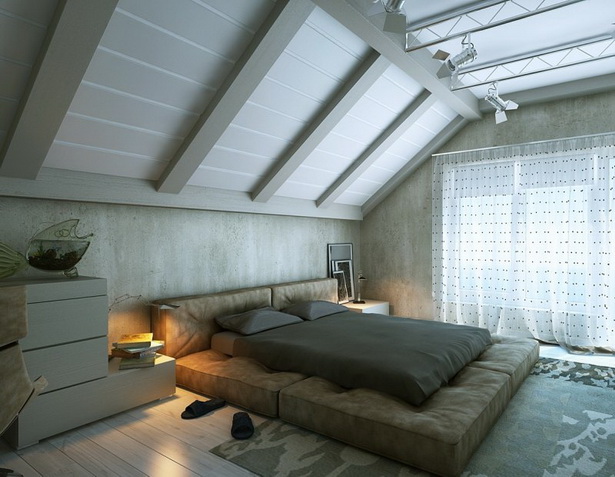 dach-schlafzimmer-einrichten-46_12 Tető hálószoba bútor