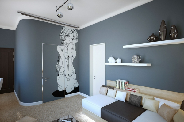 ideen-wandgestaltung-farbe-schlafzimmer-80_9 Ötletek fal design színes hálószoba