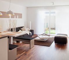 reihenhaus-wohnzimmer-einrichten-73 Teraszos ház nappali berendezése