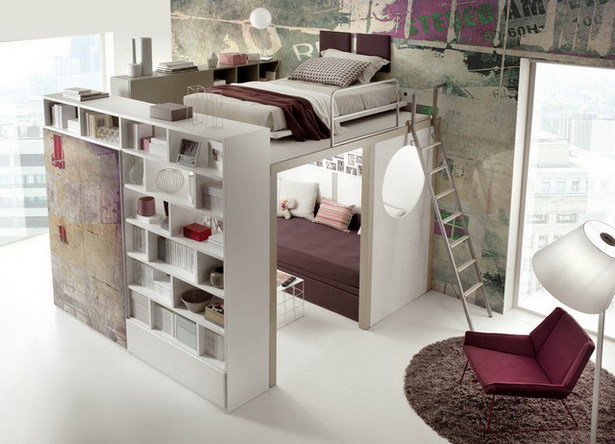 schlafzimmer-ideen-wenig-platz-16_3 Hálószoba ötletek kis helyet