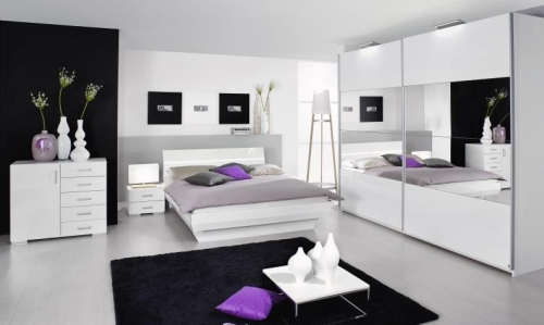 schlafzimmer-schwarz-wei-gestalten-83_2 Design Hálószoba Fekete fehér