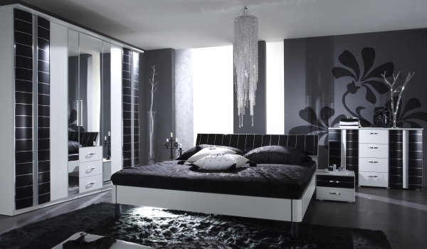 schlafzimmer-schwarz-wei-gestalten-83_3 Design Hálószoba Fekete fehér