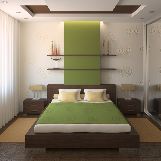 wandgestaltung-farbe-schlafzimmer-52_7 Fal tervezés színes hálószoba