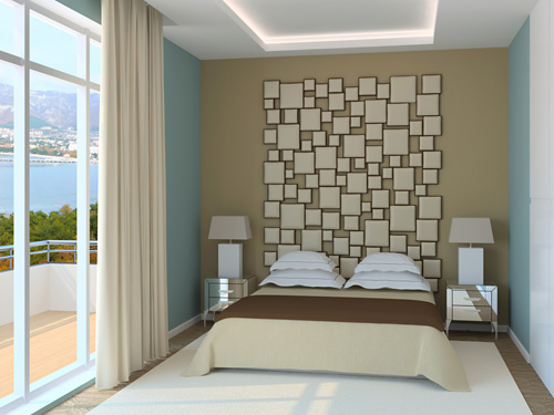 wandgestaltung-mit-farbe-schlafzimmer-19_14 Fal design színes hálószoba