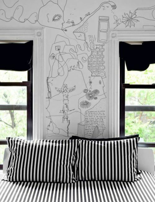 wandmalerei-schlafzimmer-ideen-81_12 Falfestés hálószoba ötletek